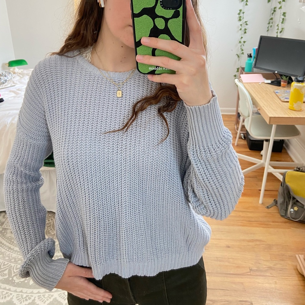 Blue Brandy Melville Knit Sweater